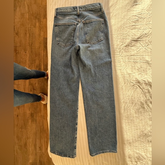 Agolde Harper Mid Rise Relaxed Straight Jean in Flash - size 23 - Picture 8 of 15